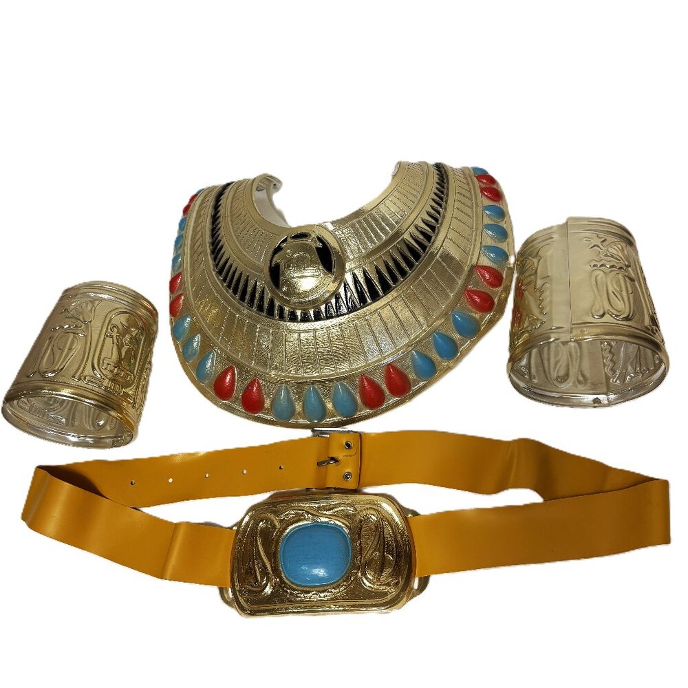 Cleopatra Collar Cuffs Belt Cesar’ Light Weight Plastic NOS NWT